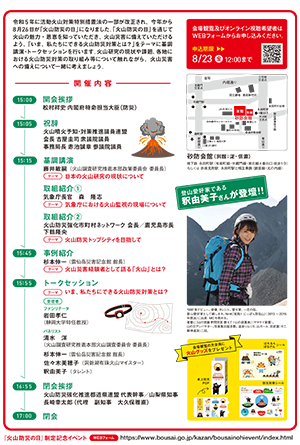 火山チラシ 裏