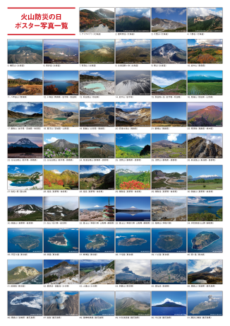 火山防災の日ポスター写真一覧