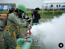 東彩ガスによるライフライン応急訓練
