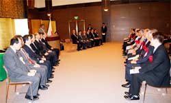 防災担当大臣表彰式の様子(内閣府本府)