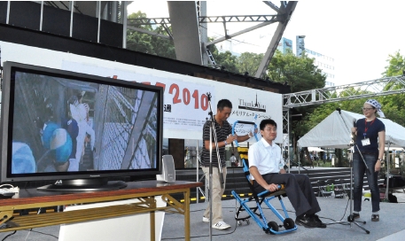 防災フェスタ2010in久屋大通の様子