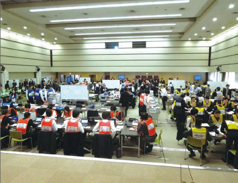 訓練会場(プレイヤー)の様子