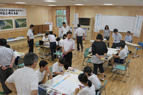 平成29年9月に土肥中学校で行われたワークショップ