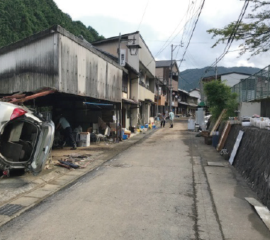 関市上之保地区 浸水害状況