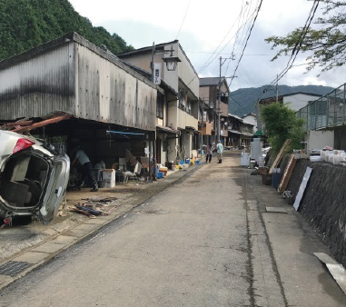 関市上之保地区　浸水害状況