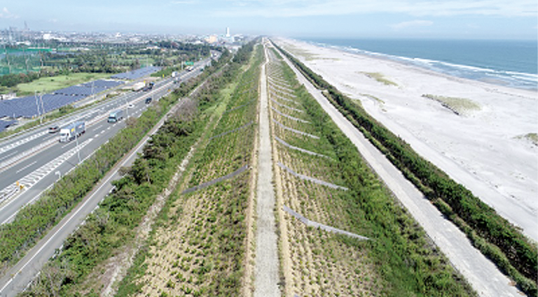 防潮堤の整備（浜松市）