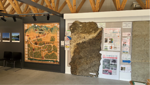 「さとテラス三岳」の展示