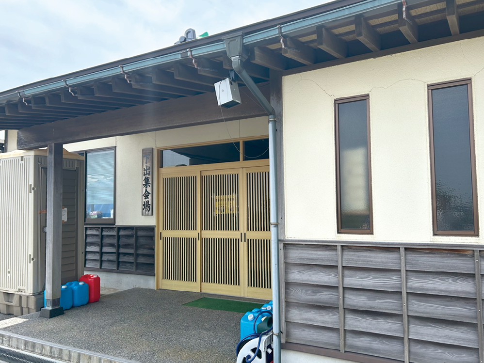 珠洲市三崎町寺家下出地区の住民が避難した集会場