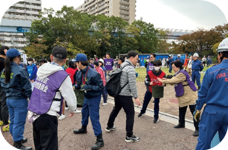 地区総合防災訓練の様子