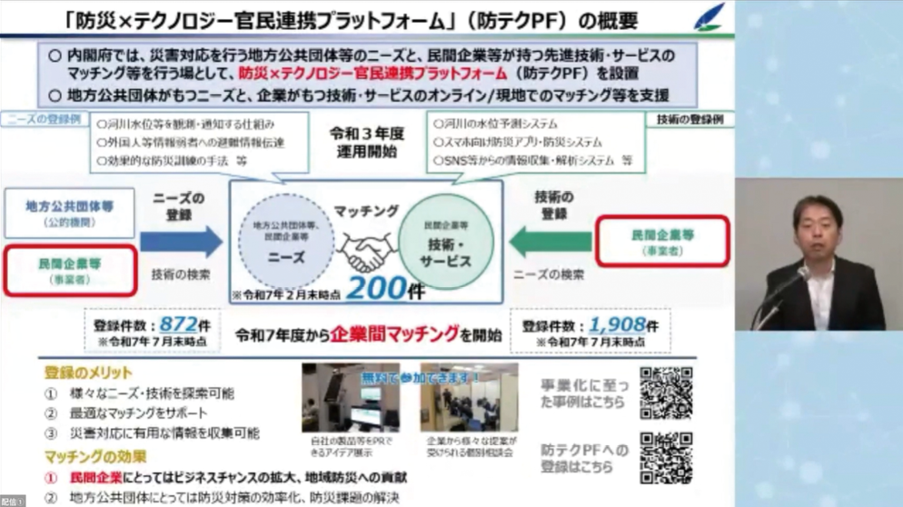写真1 第1回企業間マッチングイベントの様子（令和7年（2025年）8月5日撮影）