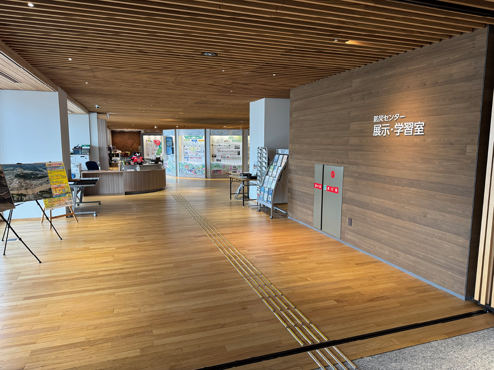 熊本県防災センターに設置された展示・学習室（令和8年（2026年）2月撮影）