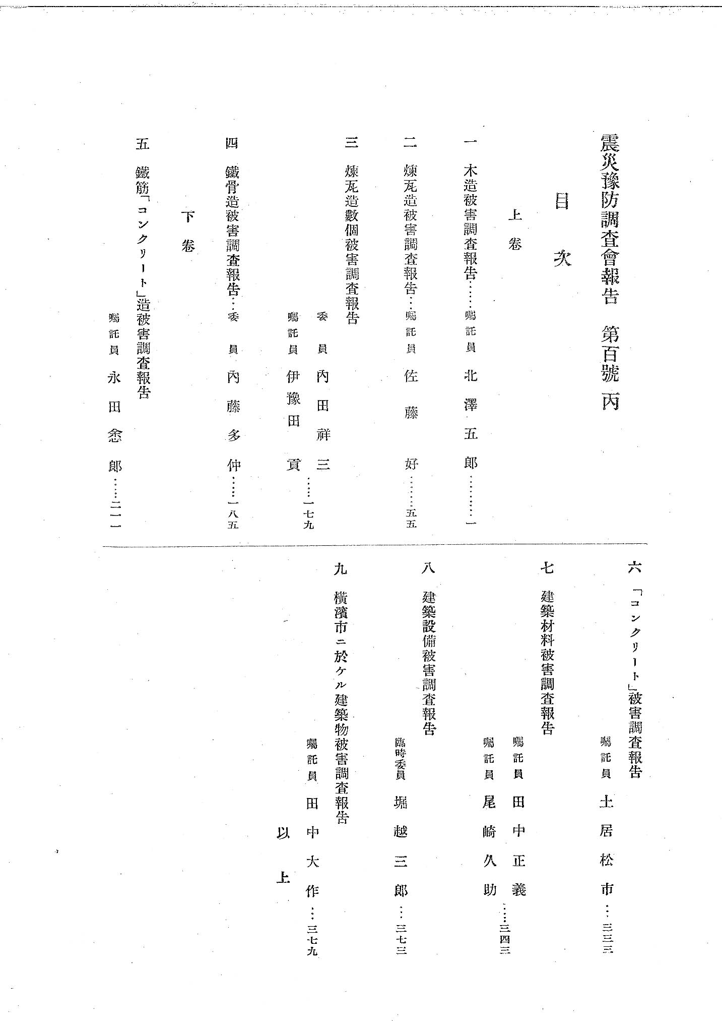 100号（丙上）目次