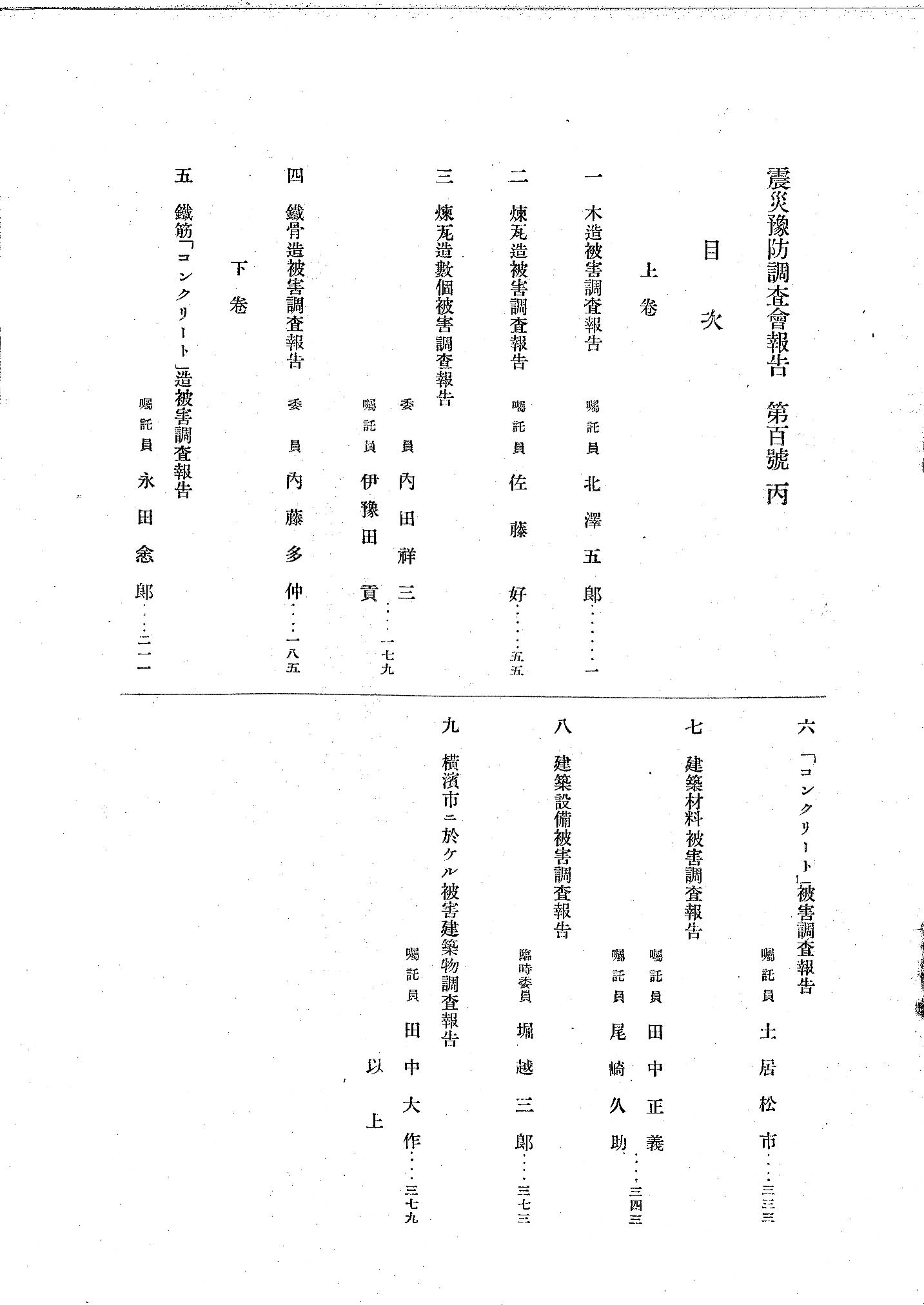 100号（丙下）目次