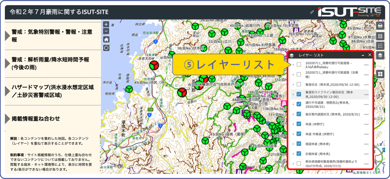 Isutサイトの機能 構成紹介ページ 防災情報のページ 内閣府